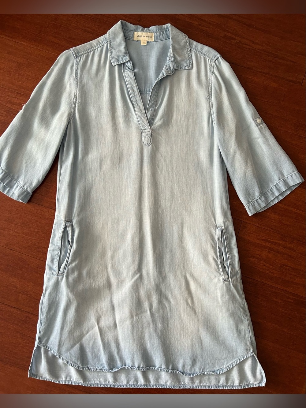 cloth & stone Light Blue Shirt Dress